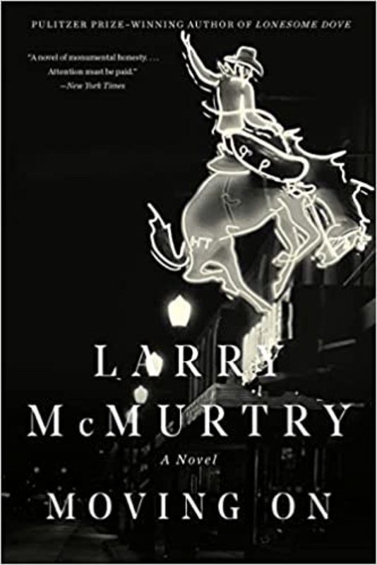 Book cover for "Moving On" by Larry McMurtry
