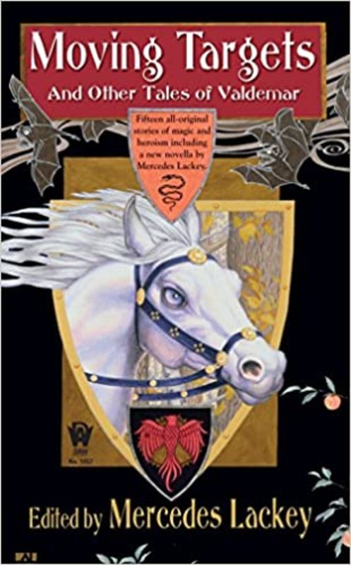Book cover for "Moving Targets and Other Tales of Valdemar" by Mercedes Lackey