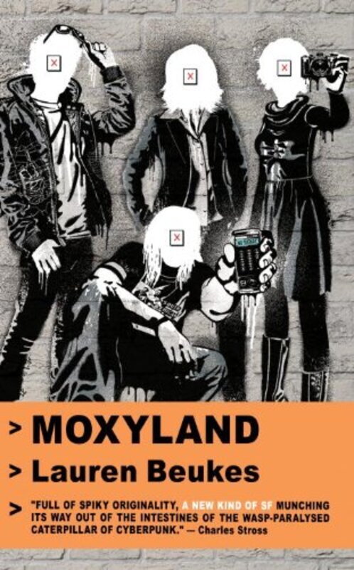 Book cover for "Moxyland" by Lauren Beukes