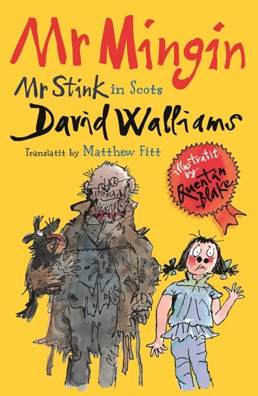 Book cover for "Mr Mingin" by David Walliams