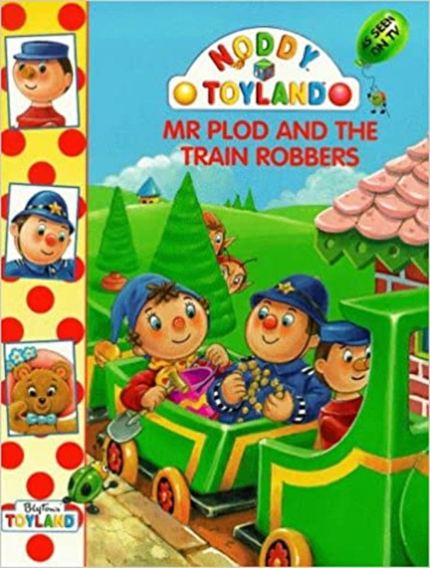 Book cover for "Mr Plod And The Train Robbers" by Enid Blyton