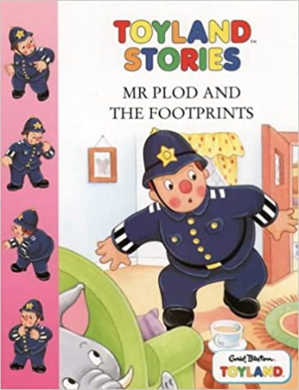 Book cover for "Mr Plod and the Footprints" by Enid Blyton