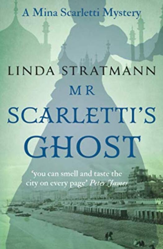 Book cover for "Mr Scarletti's Ghost" by Linda Stratmann