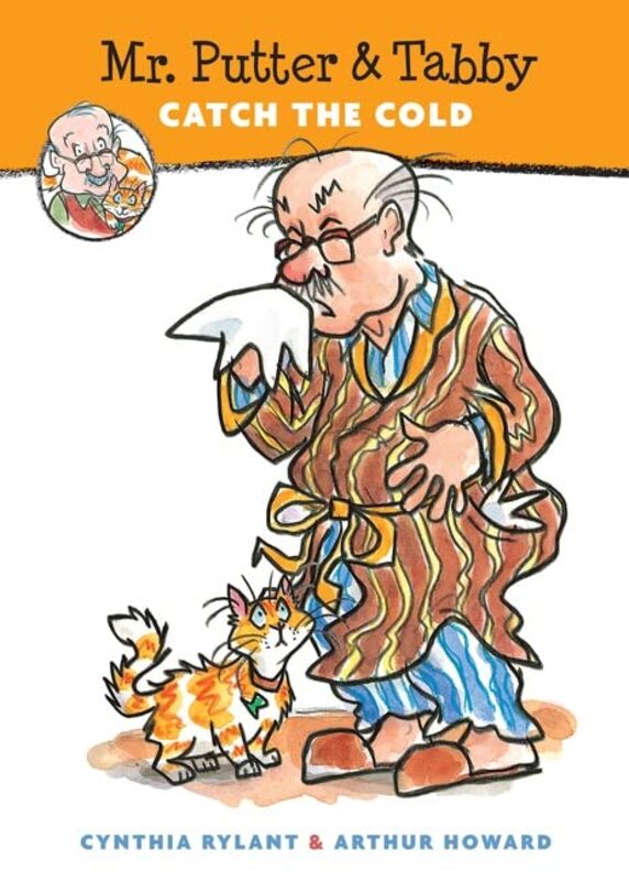 Book cover for "Mr. Putter and Tabby Catch the Cold" by Cynthia Rylant