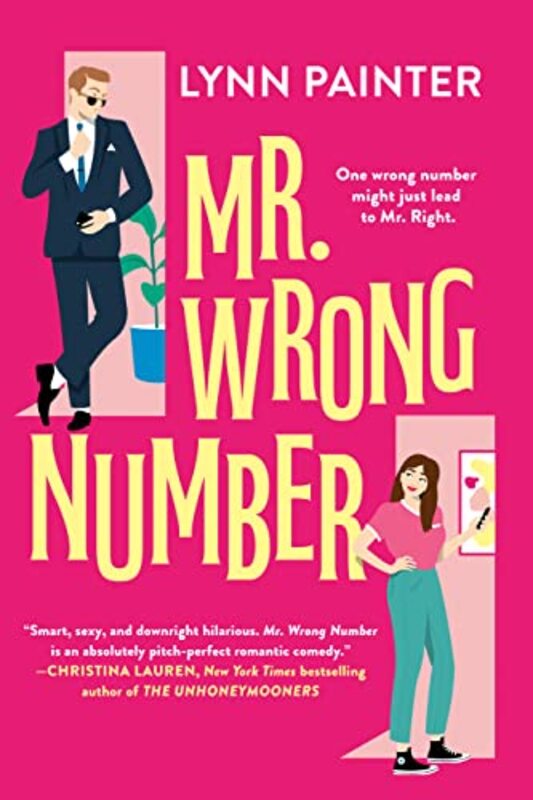 Book cover for "Mr. Wrong Number" by Lynn Painter