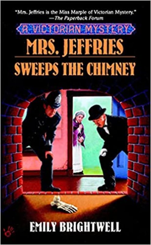 Book cover for "Mrs. Jeffries Sweeps the Chimney" by Emily Brightwell