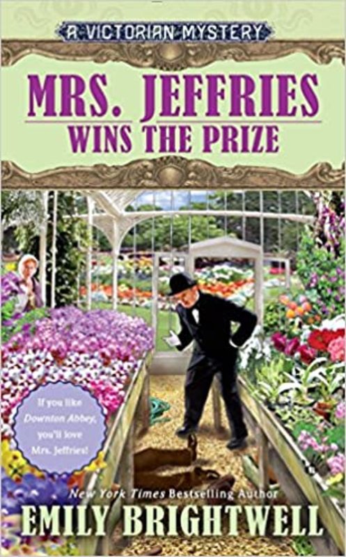 Book cover for "Mrs. Jeffries Wins the Prize" by Emily Brightwell