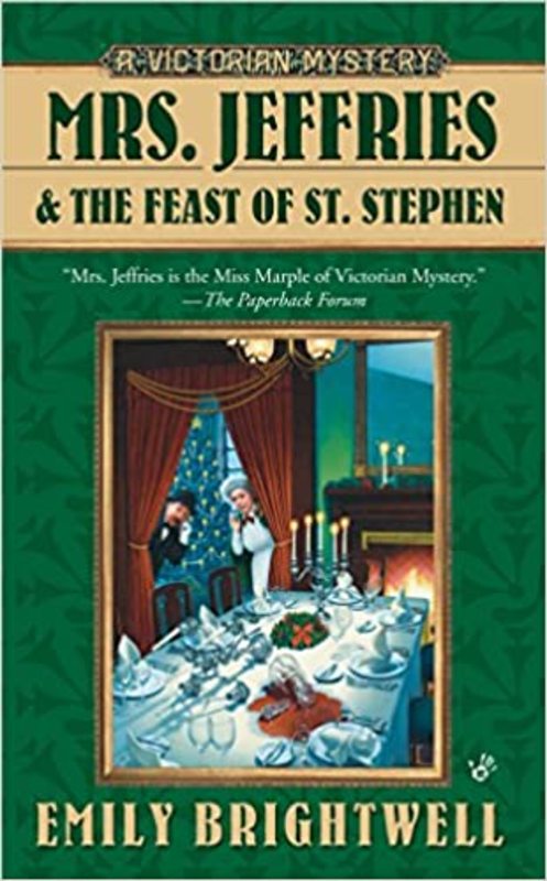 Book cover for "Mrs. Jeffries and the Feast of St. Stephen" by Emily Brightwell