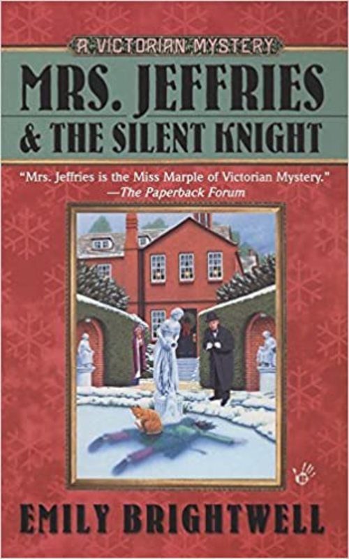 Book cover for "Mrs. Jeffries and the Silent Knight" by Emily Brightwell