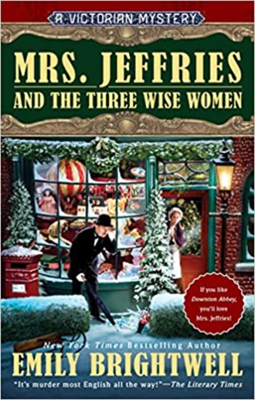 Book cover for "Mrs. Jeffries and the Three Wise Women" by Emily Brightwell