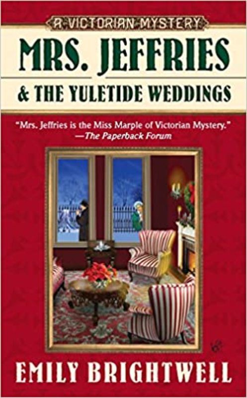 Book cover for "Mrs. Jeffries and the Yuletide Weddings" by Emily Brightwell