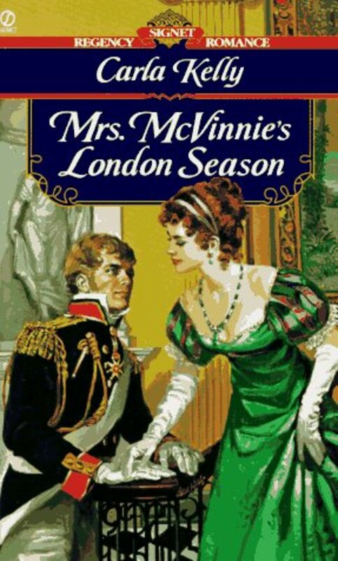 Book cover for "Mrs. McVinnie's London Season" by Carla Kelly