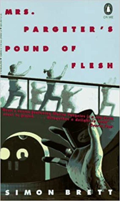 Book cover for "Mrs. Pargeter's Pound of Flesh" by Simon Brett
