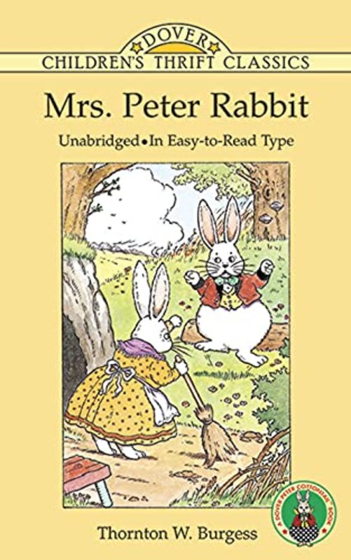 Book cover for "Mrs. Peter Rabbit" by Thornton W Burgess