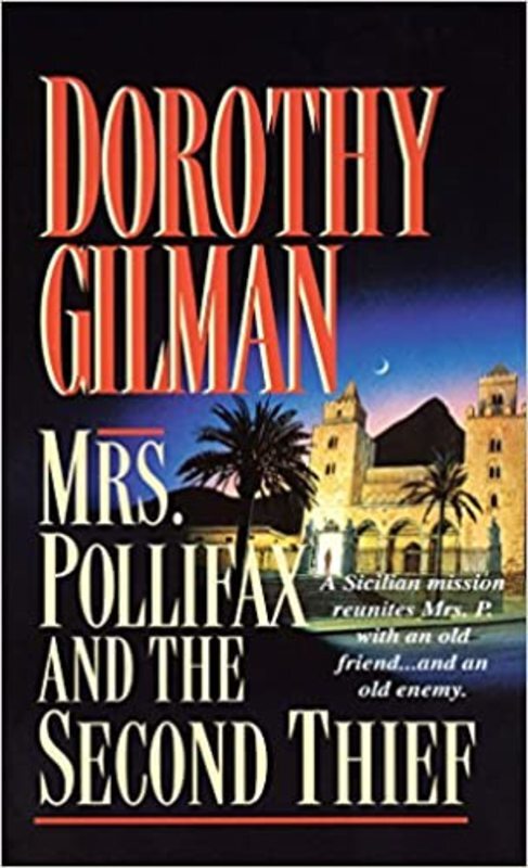 Book cover for "Mrs. Pollifax and the Second Thief" by Dorothy Gilman