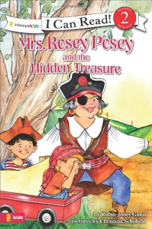 Book cover for "Mrs. Rosey Posey and the Hidden Treasure" by Robin Jones Gunn