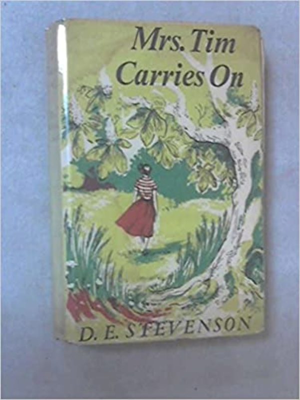Book cover for "Mrs. Tim Carries On" by D. E. Stevenson