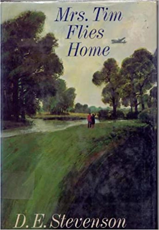 Book cover for "Mrs. Tim Flies Home" by D. E. Stevenson