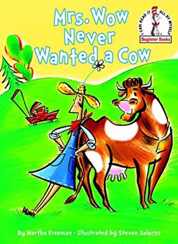 Book cover for "Mrs. Wow Never Wanted a Cow" by Martha Freeman