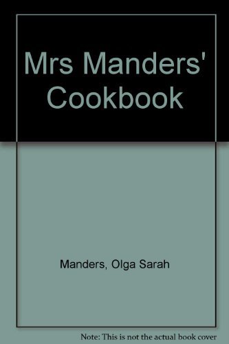 Book cover for "Mrs Manders' Cookbook" by Rumer Godden