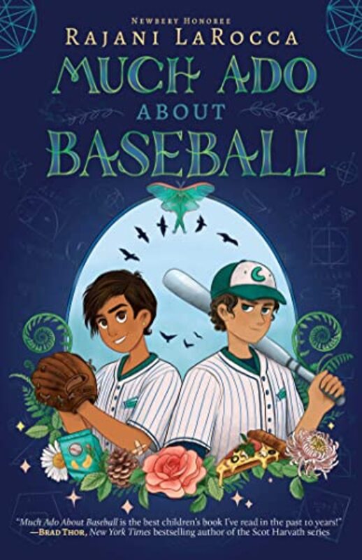 Book cover for "Much Ado About Baseball" by Rajani LaRocca
