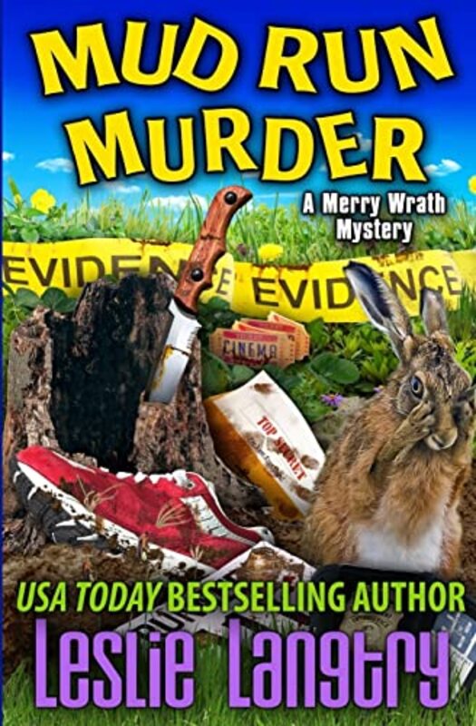 Book cover for "Mud Run Murder" by Leslie Langtry