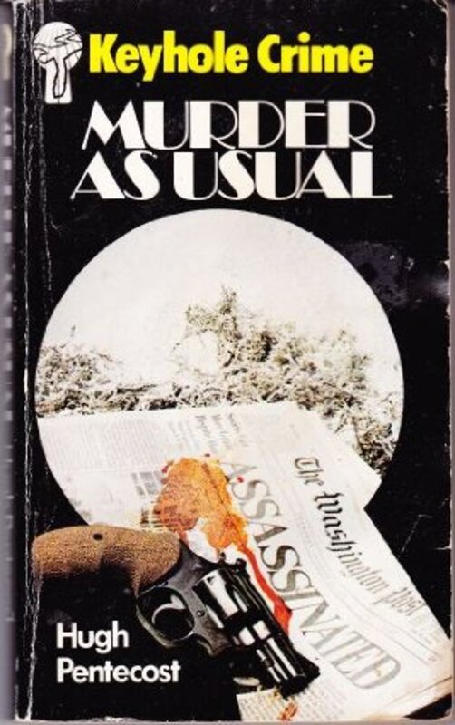 Book cover for "Murder As Usual" by Hugh Pentecost