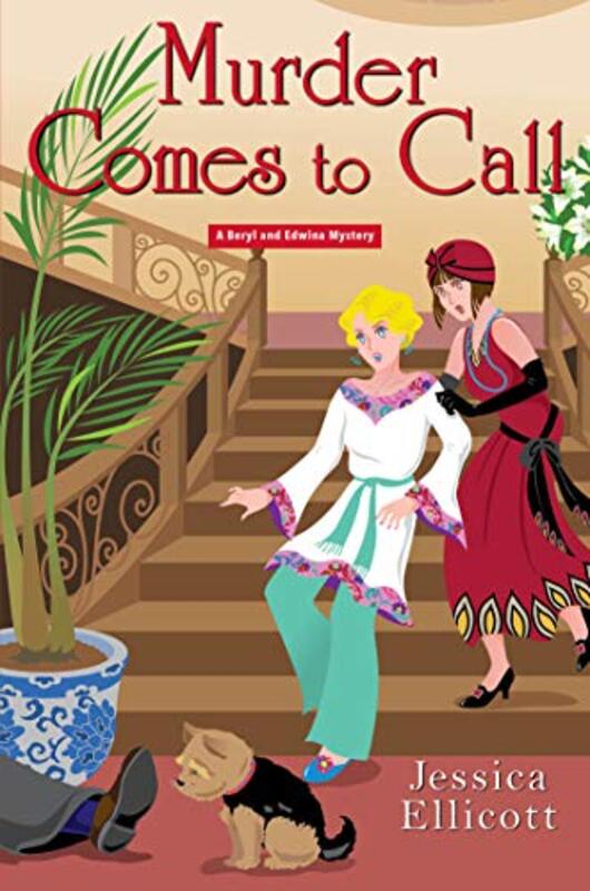Book cover for "Murder Comes to Call" by Jessica Ellicott
