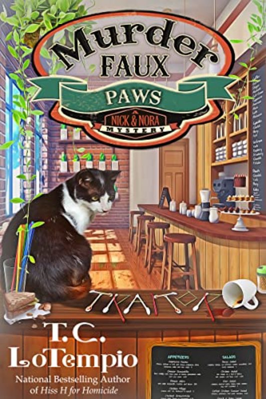 Book cover for "Murder Faux Paws" by TC LoTempio