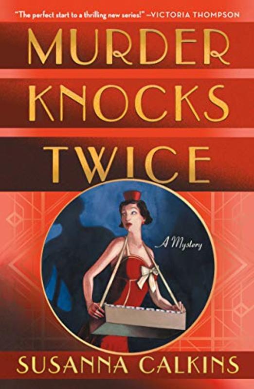 Book cover for "Murder Knocks Twice" by Susanna Calkins