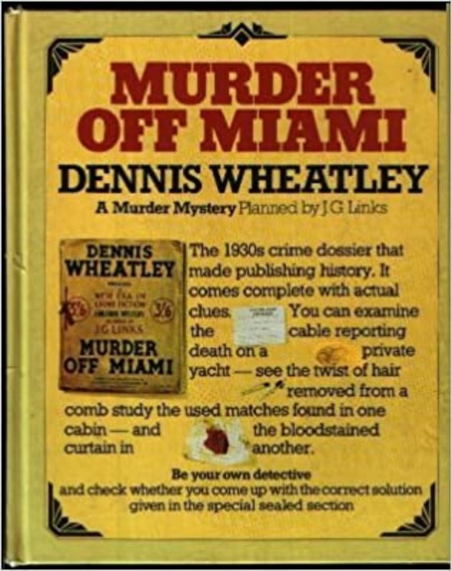 Book cover for "Murder Off Miami" by Dennis Wheatley