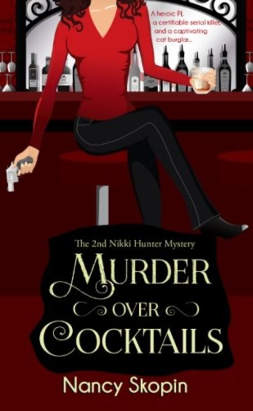 Book cover for "Murder Over Cocktails" by Nancy Skopin