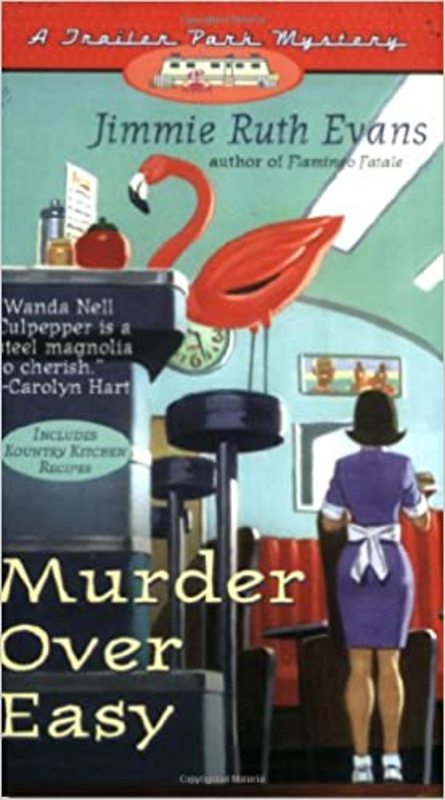 Book cover for "Murder Over Easy" by Jimmie Ruth Evans