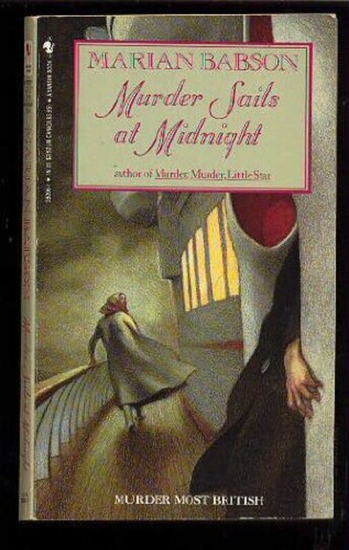 Book cover for "Murder Sails at Midnight" by Marian Babson