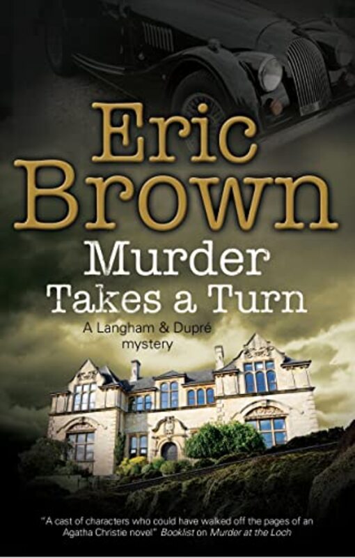 Book cover for "Murder Takes a Turn" by Eric Brown