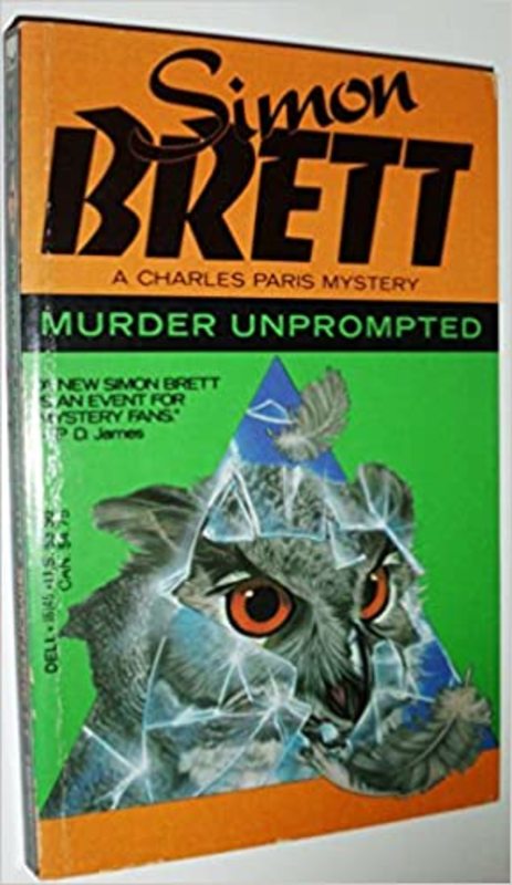 Book cover for "Murder Unprompted" by Simon Brett