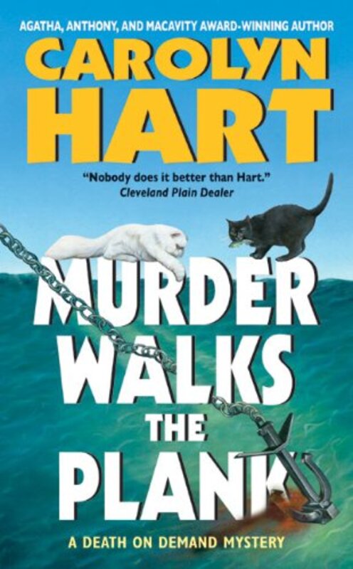 Book cover for "Murder Walks the Plank" by Carolyn Hart