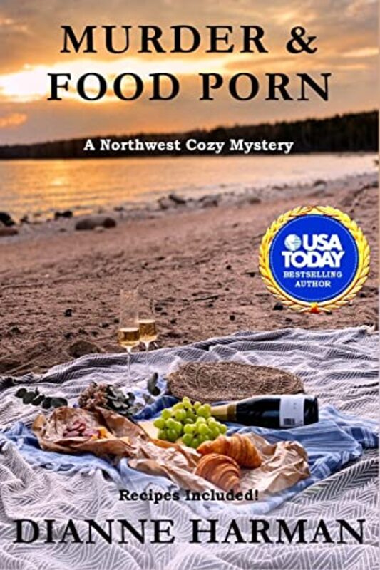 Book cover for "Murder and Food Porn" by Dianne Harman