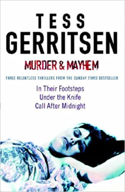 Book cover for "Murder and Mayhem" by Tess Gerritsen