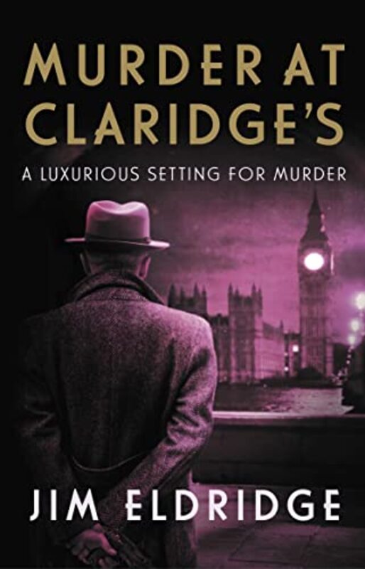 Book cover for "Murder at Claridge's" by Jim Eldridge