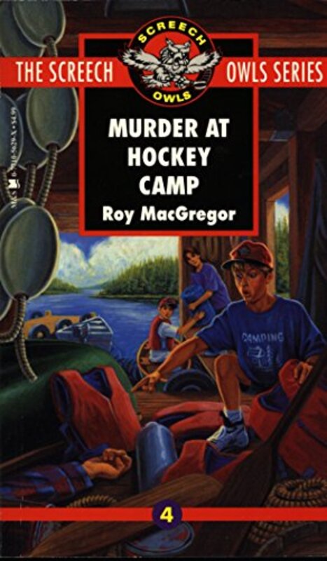 Book cover for "Murder at Hockey Camp" by Roy MacGregor
