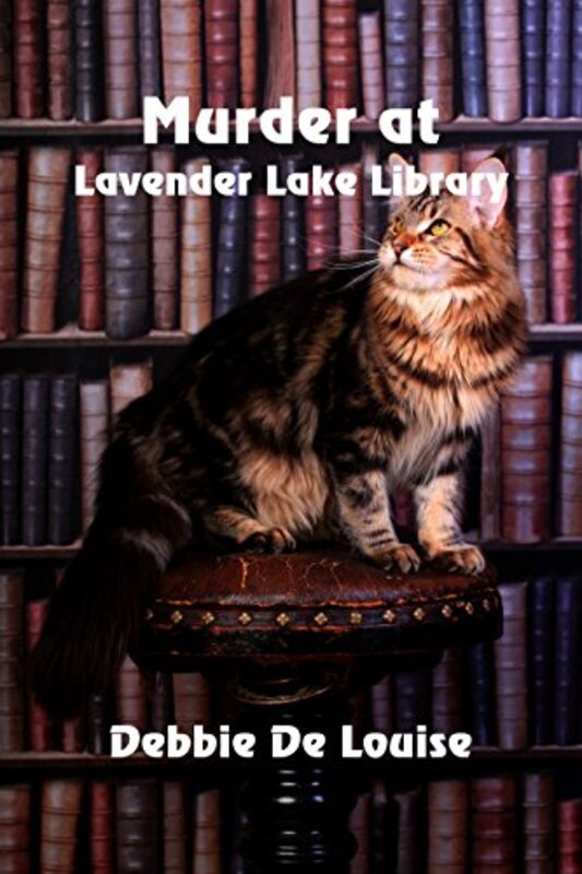 Book cover for "Murder at Lavender Lake Library" by Debbie De Louise