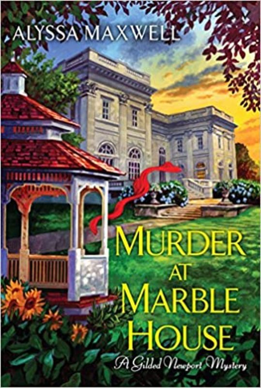 Book cover for "Murder at Marble House" by Alyssa Maxwell