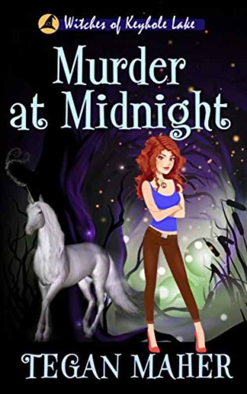 Book cover for "Murder at Midnight" by Tegan Maher