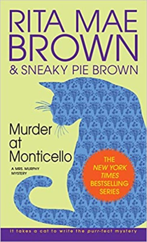 Book cover for "Murder at Monticello" by Rita Mae Brown