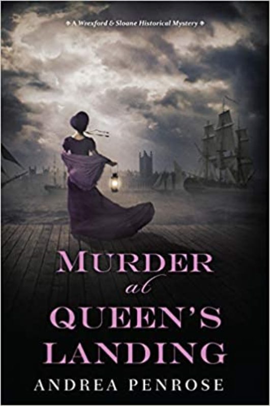 Book cover for "Murder at Queen's Landing" by Andrea Penrose