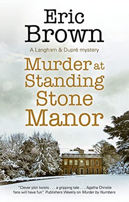 Book cover for "Murder at Standing Stone Manor" by Eric Brown