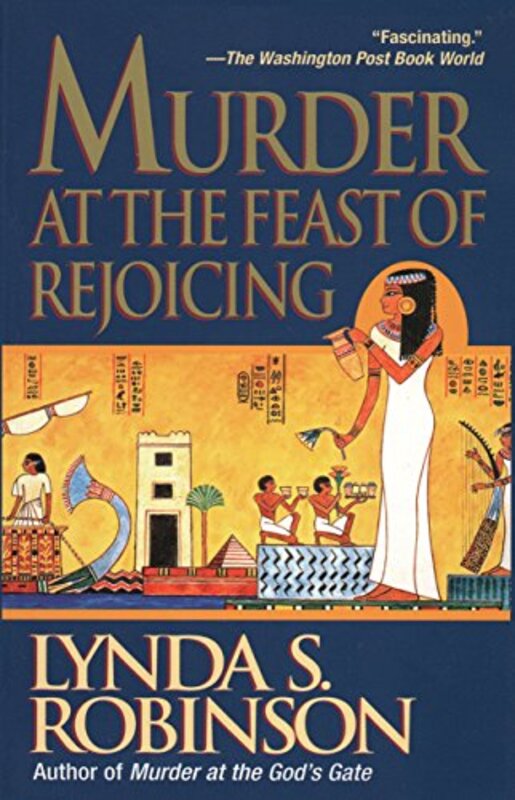 Book cover for "Murder at the Feast of Rejoicing" by Lynda Suzanne Robinson