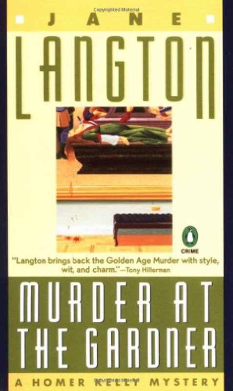 Book cover for "Murder at the Gardner" by Jane Langton