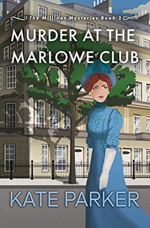 Book cover for "Murder at the Marlowe Club" by Kate Parker